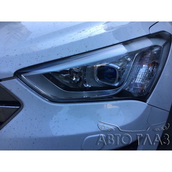 ЗАМЕНА ШТАТНЫХ ЛИНЗ HYUNDAI SANTA FE 2015-2016г. ЗАМЕНА ШТАТНЫХ ЛИНЗ HYUNDAI SANTA FE 2015-2016г.