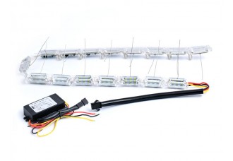 Дневные Ходовые (DRL) Огни - CRYSTAL c поворотом - 60 см.
