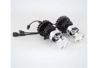 Светодиодная линза MOONLIGHT Bi-Led Lens Mini 1.3" H4 Светодиодная линза MOONLIGHT Bi-Led Lens Mini 1.3" H4